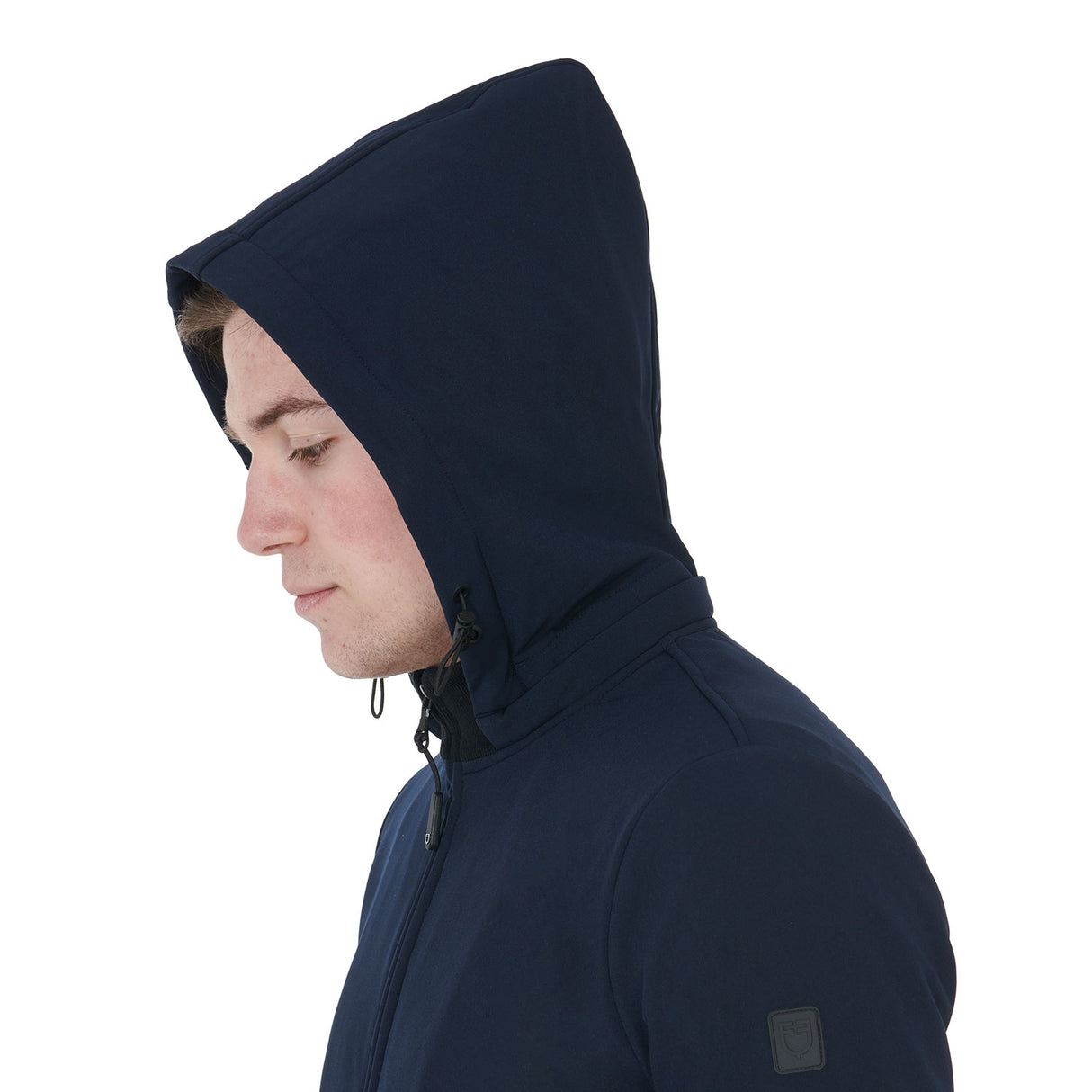 Equestro Men's Slim Fit Softshell Jacket With Internal Fleece #colour_blue