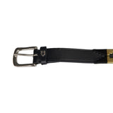 Leather belt with southwest patterm