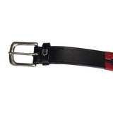 Leather belt with southwest patterm