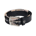 Leather belt with southwest patterm