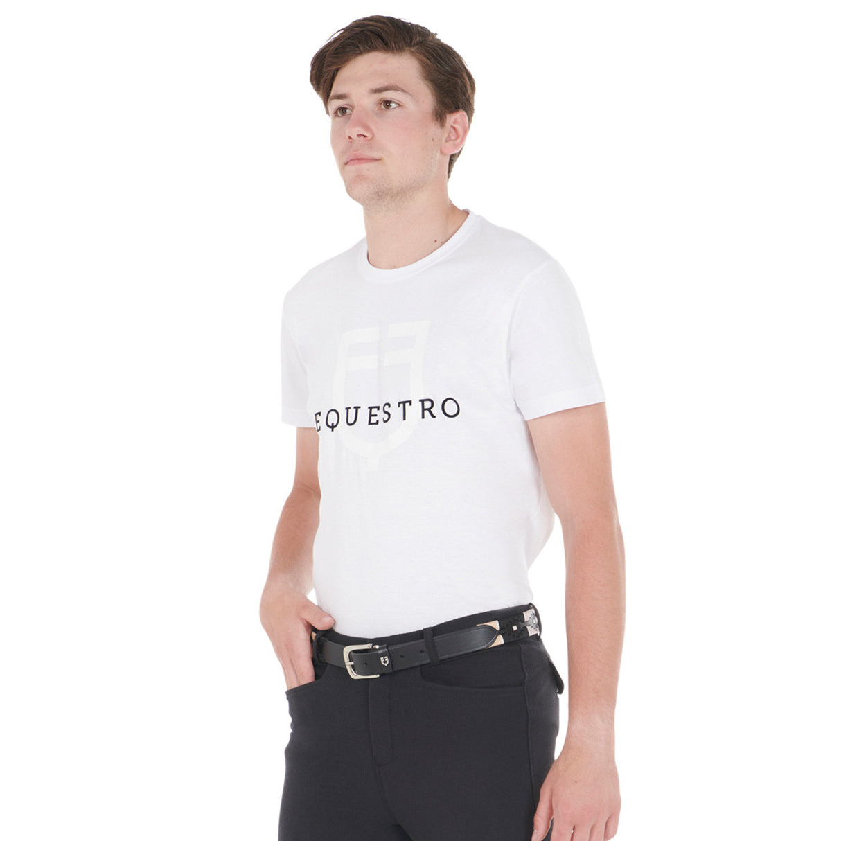 Leather belt with southwest patterm