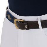 Leather belt with southwest patterm