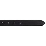 Equestro English Belt With Contrasting Embroidery #colour_black