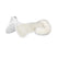 Acavallo Pad SP WFS Suede Rear Sheepskin Hexagonal Gel Flat #colour_white-white