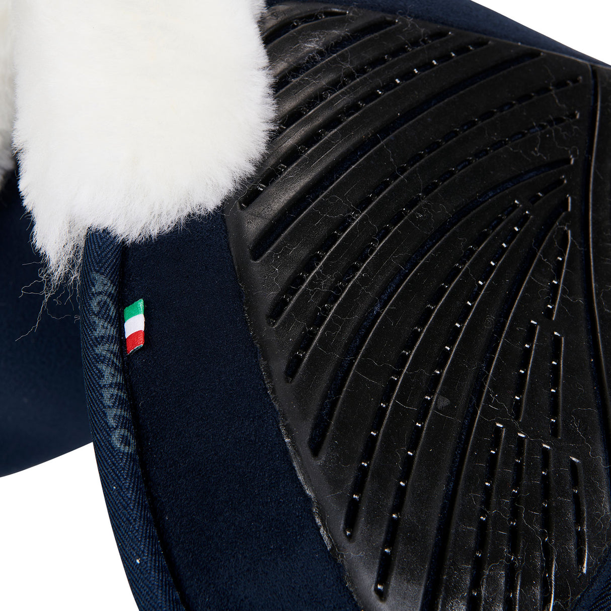 Acavallo Pad Mf-S Jccs-S Cw-Cs Suede Cut-Out Sheepskin Gel Grip Flat
#colour_blue-white