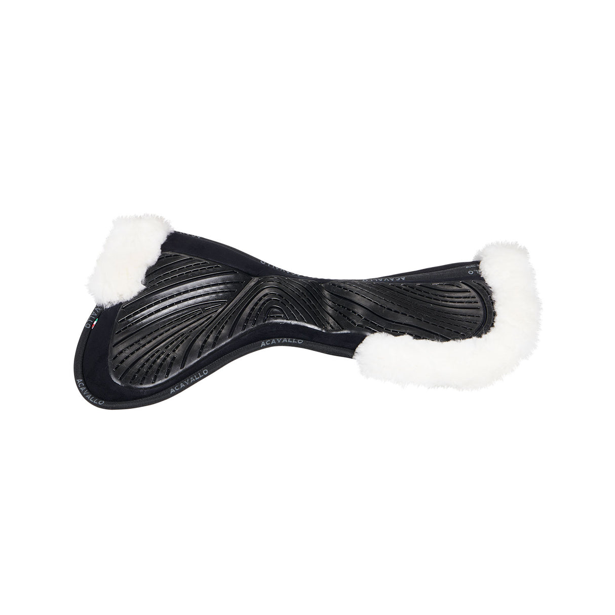 Acavallo Pad Mf-S Jccs-S Cw-Cs Suede Cut-Out Sheepskin Gel Grip Flat
#colour_black-white