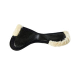 Acavallo Pad Mf-S Jccs-S Cw-Cs Suede Cut-Out Faux Sheepskin Gel Grip Flat #colour_black-natural