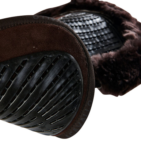 Acavallo Pad SP JCCS CW-CS Suede Cut-Out Sheepskin Twin Sided Gel Flat #colour_brown-brown