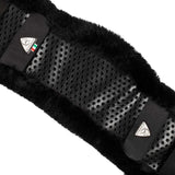 Acavallo Shaped Girth Sleeve Classic Gel Faux Sheepskin #colour_black