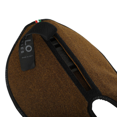 Acavallo Pad Piuma WFS Pocket Double Felt Front Riser #colour_brown