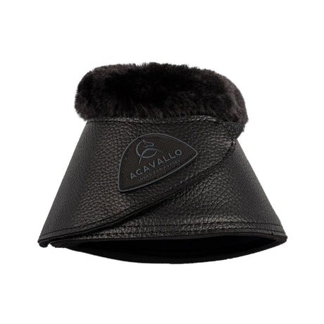 Bell boots faux sheepskin & hook-and-loop closure