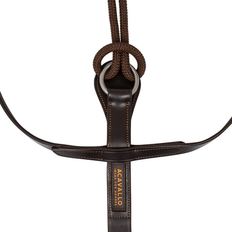 Acavallo Thiedemann Reins Tubular Nylon #colour_brown