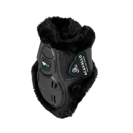 Skeleton Dynamic Zone fetlock boots with synthetic sheepskin
