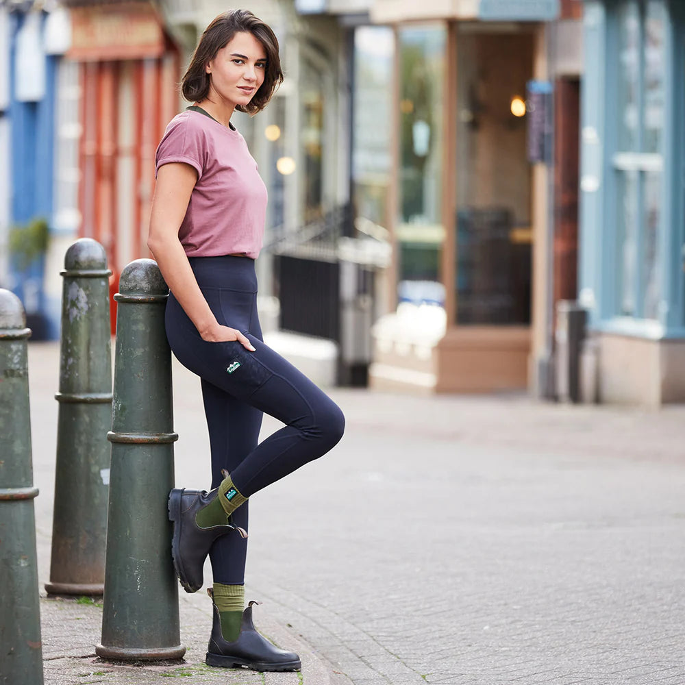 Ridgeline Ladies Infinity Leggings #colour_black-print