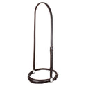 Equestro Leather German Style Noseband Bridle #colour_brown