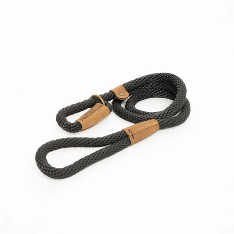 Ruff & Tumble Slim Slip Dog Lead #colour_charcoal