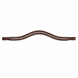 Shires Velociti RAPIDA Micro Mixed Diamante Browband #colour_havana
