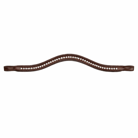 Shires Velociti RAPIDA Micro Mixed Diamante Browband #colour_havana