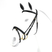 Equipe Emporio Flash Bridle with Brass Fittings - No Reins #colour_black