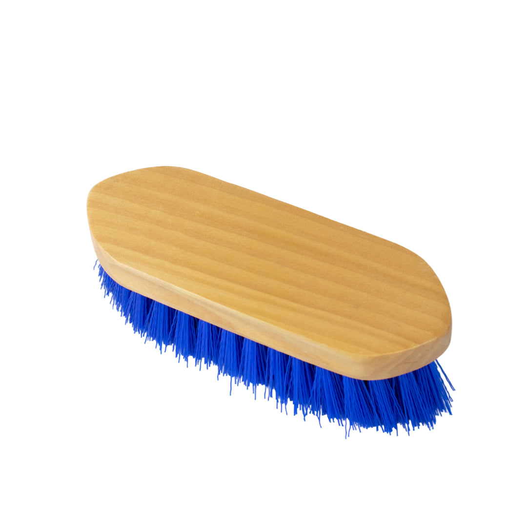 GS Equestrian & Country Wooden Dandy Brush #colour_blue