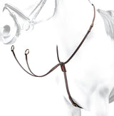 Equipe Leather Martingale with Silver Fittings_#Colour_brown