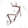 Equipe Emporio Grackle Bridle with Brass Fittings #colour_brown