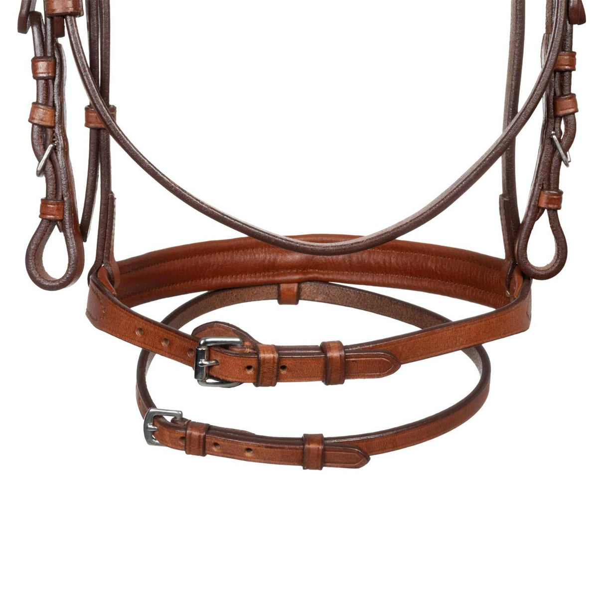 Jumping leather English bridle