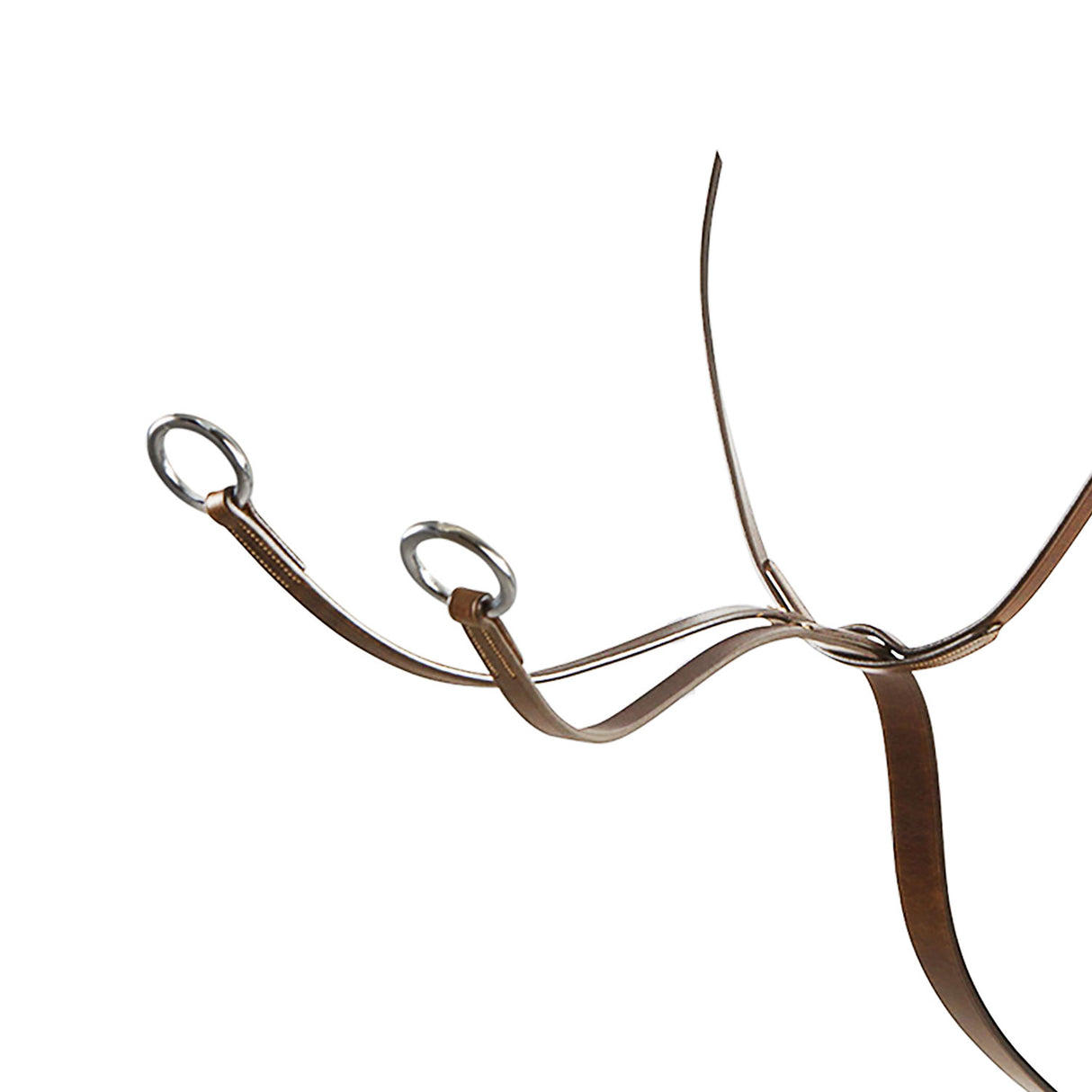 Equestro Leather Collier Martingale #colour_cognac