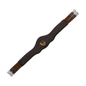 Equestro Jumping Girth Contoured Leather #colour_brown