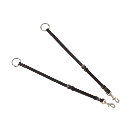 LEATHER BREASTPLATE WITH ELASTIC INSERTS & REMOVABLE MARTINGALE