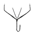 Tanned leather fork breastplate with embroideries