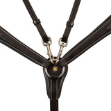 Tanned leather fork breastplate with embroideries