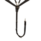 Tanned leather fork breastplate with embroideries