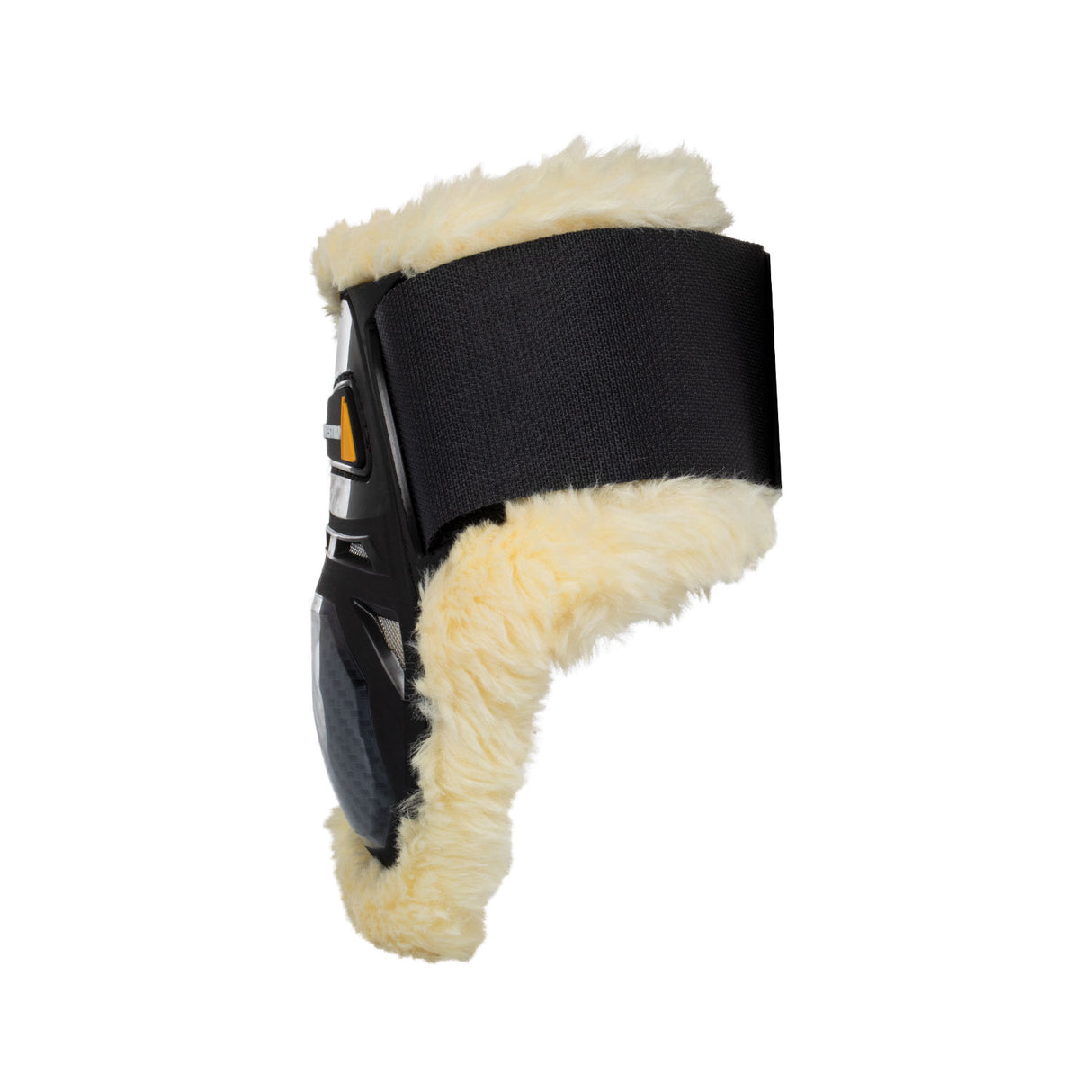 Equestro Spider Man Fetlock Boots With Synthetic Sheepskin Color Natural