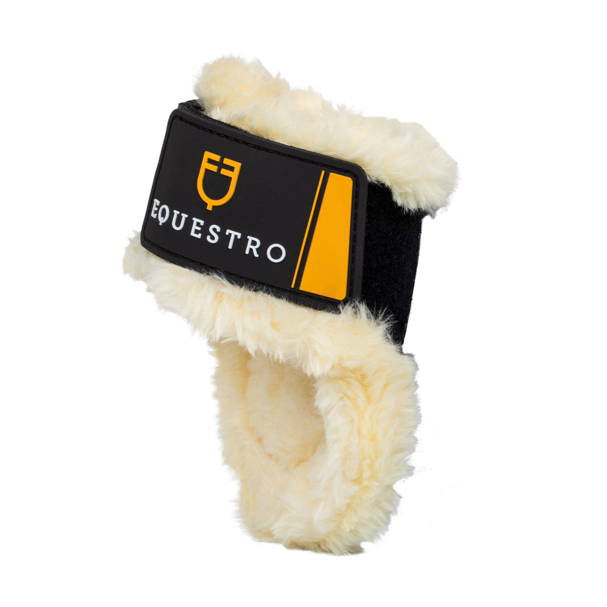 Equestro Spider Man Fetlock Boots With Synthetic Sheepskin Color Natural
