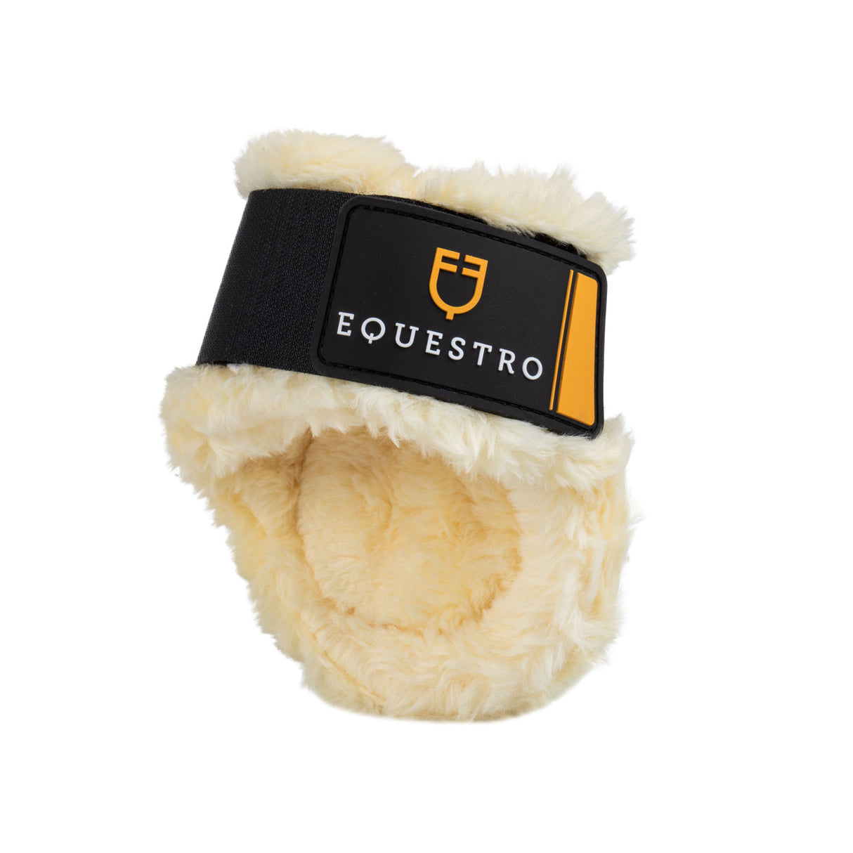 Equestro Spider Man Fetlock Boots With Synthetic Sheepskin Color Natural
