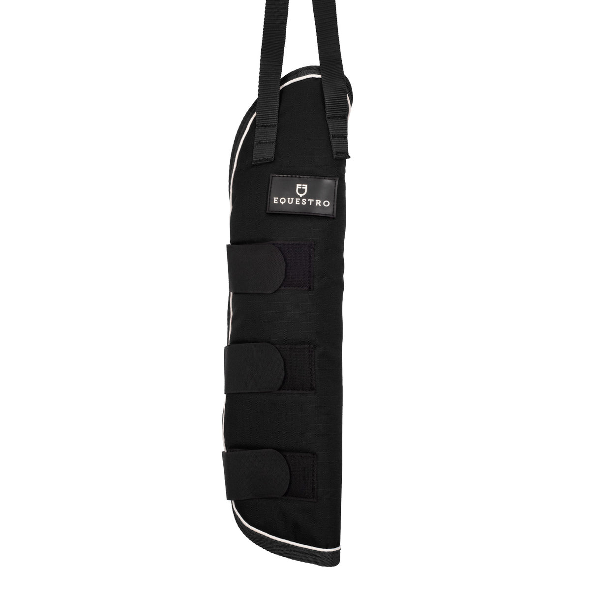 Equestro Travelling Boots Set And Tail Guard With Rubber Patch #colour_black