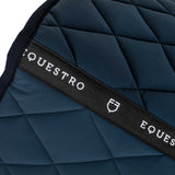 Equestro Jumping Saddle Pad With Embroidered Logo Black Line Edition