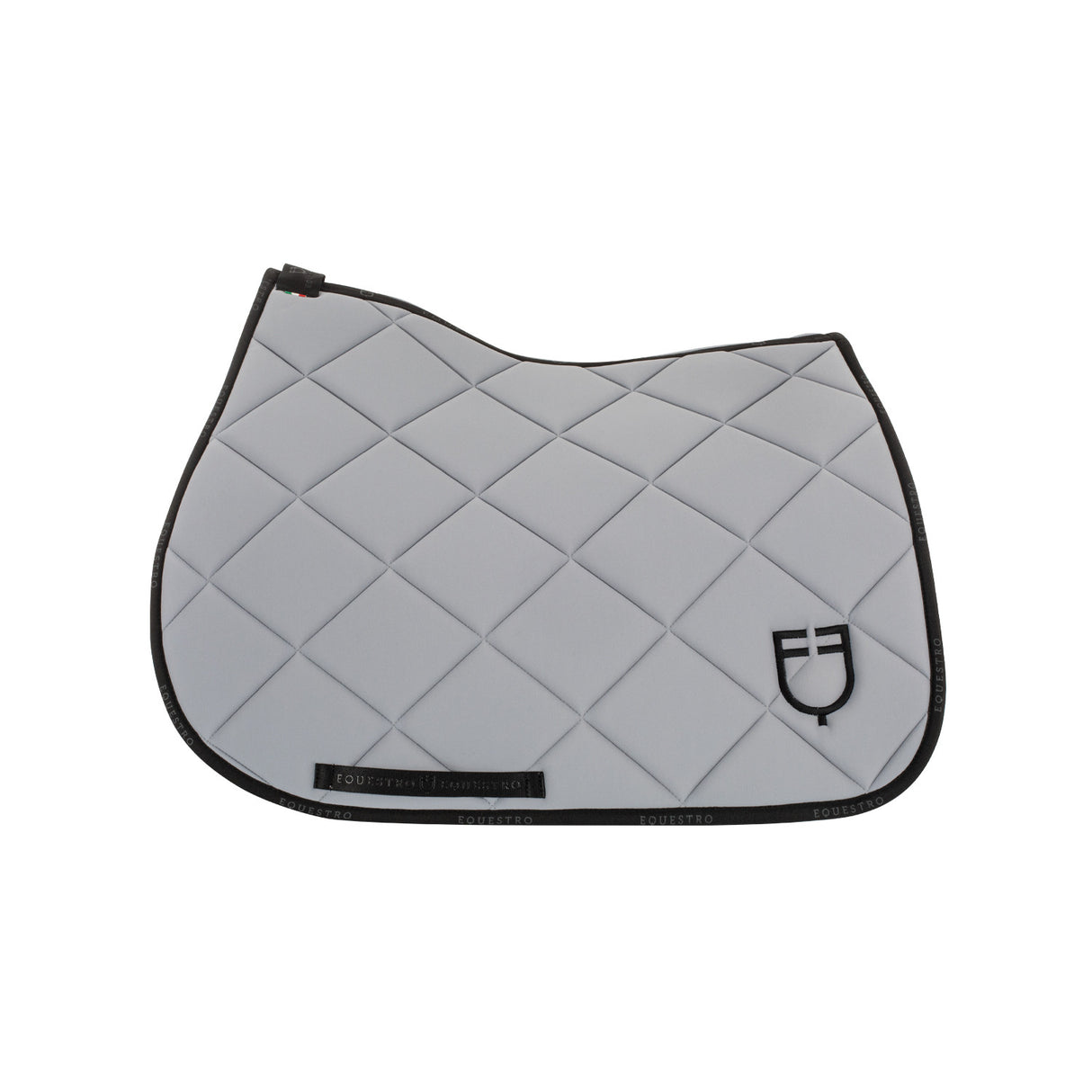 Jumping saddle pad technical fabric with logo