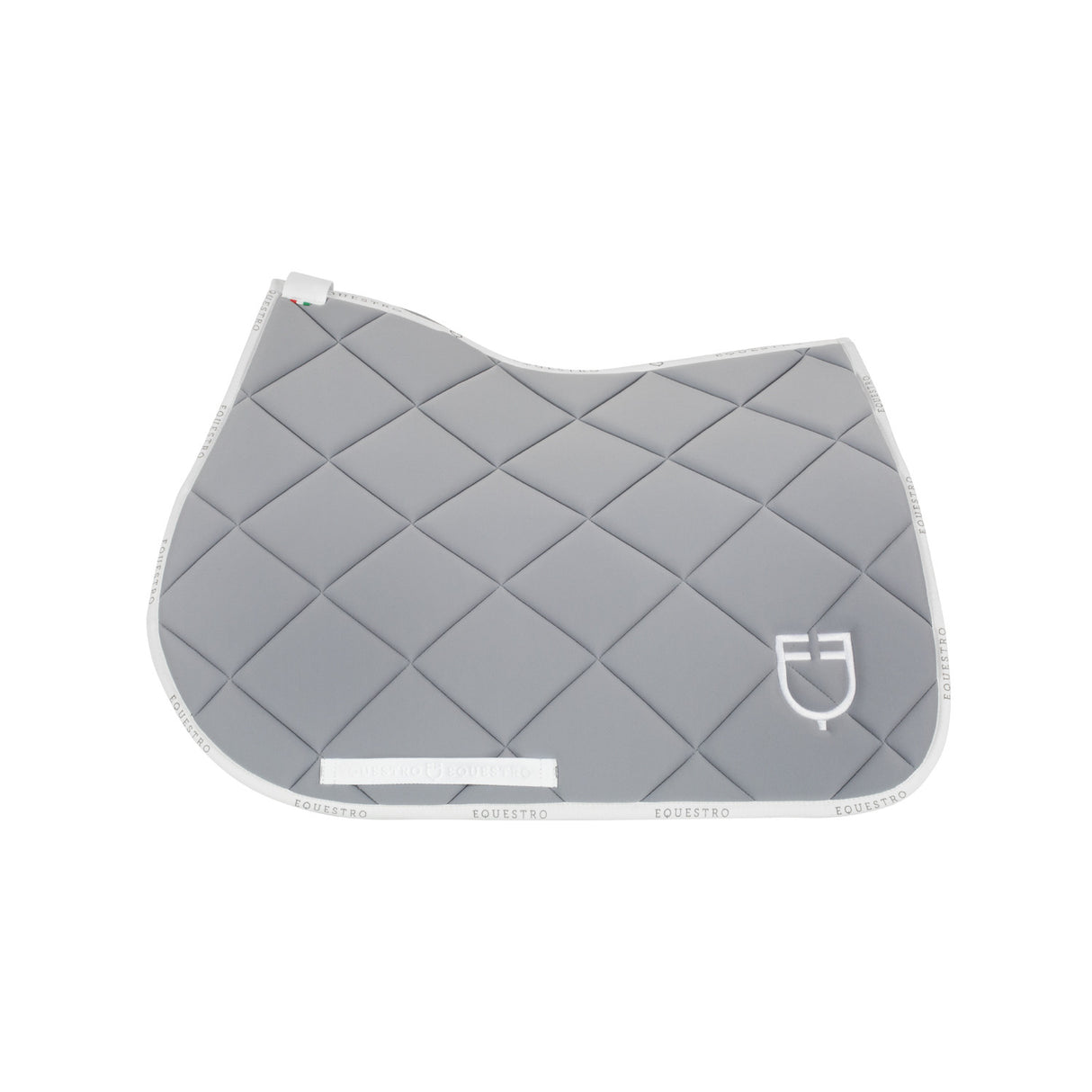 Jumping saddle pad technical fabric with logo