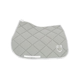 Jumping saddle pad technical fabric with logo