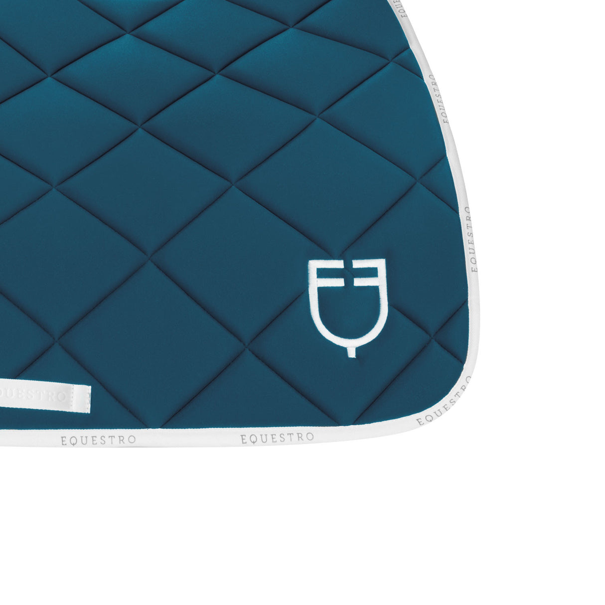 Jumping saddle pad technical fabric with logo