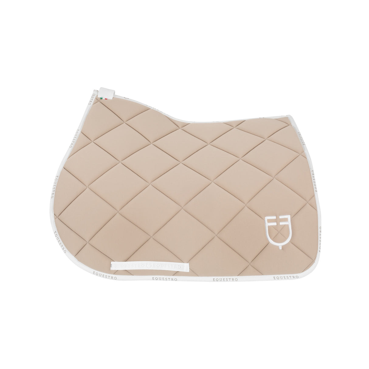 Jumping saddle pad technical fabric with logo