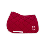 Jumping saddle pad technical fabric with logo
