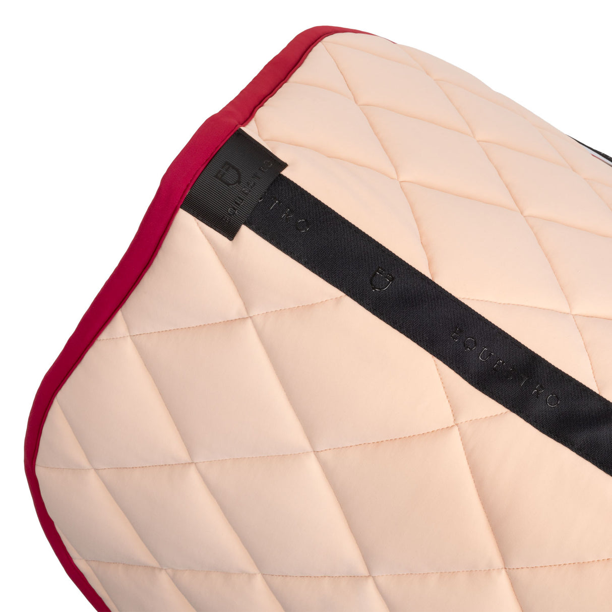 Equestro Jumping Saddle Pad In Technical Fabric With Leopard Insert