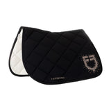 Equestro Jumping Saddle Pad With Rhinestone Logo