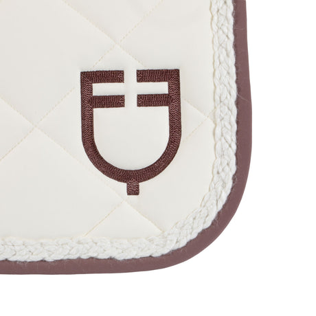 Braided cord dressage saddle pad