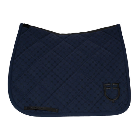 Dressage saddle pad with monogram print