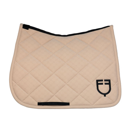 Dressage saddle pad with monogram print
