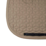 Dressage saddle pad with cube quilting